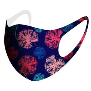 blue fireworks masks